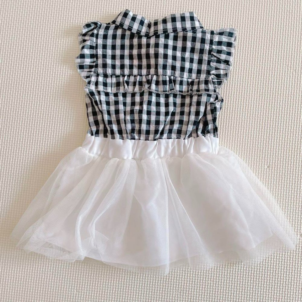 Baby girls 70-plaid dress